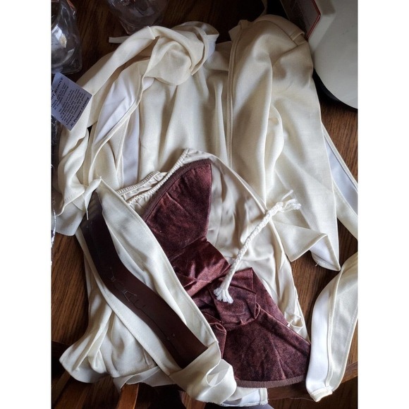 Vtg Rubies Star Wars Episode 1 Obi‎ Wan Kenobi Mask Costume Kids Small Halloween - Picture 2 of 2